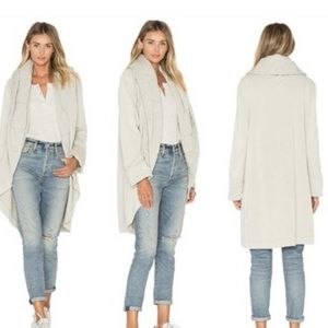 Young Fabulous and Broke Shawl Jacket Oatmeal size Small